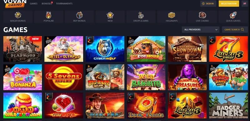 Обзор казино Vovan